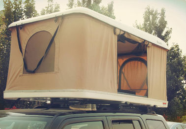 쪽 차양과 고급 품질 단일층 유리섬유 쉘 단단한 덮개 캔버스 루프 톱 텐트