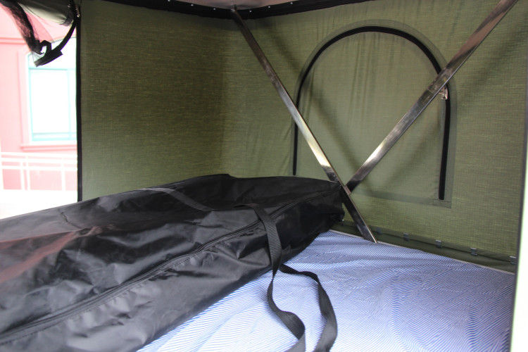 측면 천막이 있는 고품질 단층 유리 섬유 하드 쉘 루프 탑 텐트