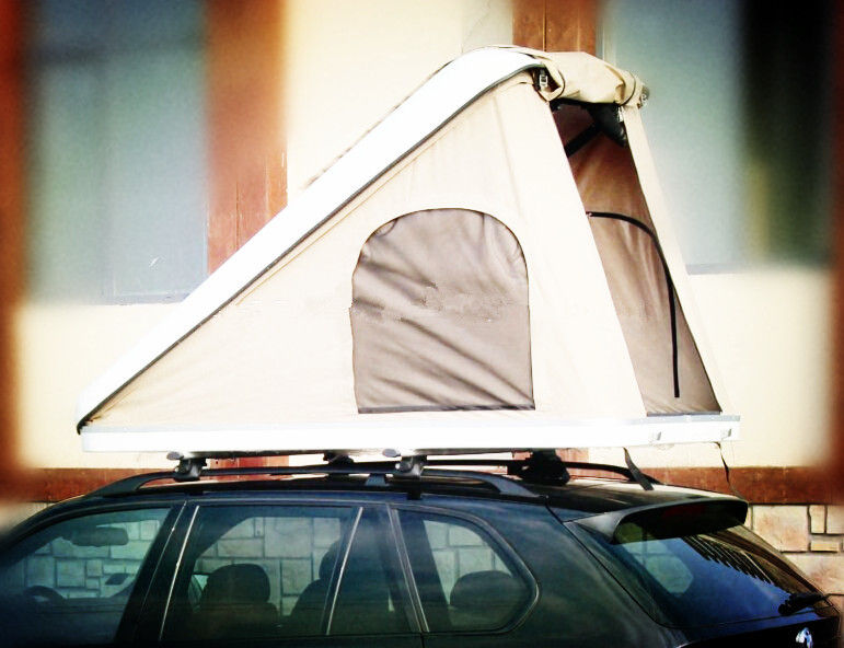 삼각형 단단한 포탄 차 지붕 정상 천막, 스테인리스 폴란드 작은 지붕 정상 천막